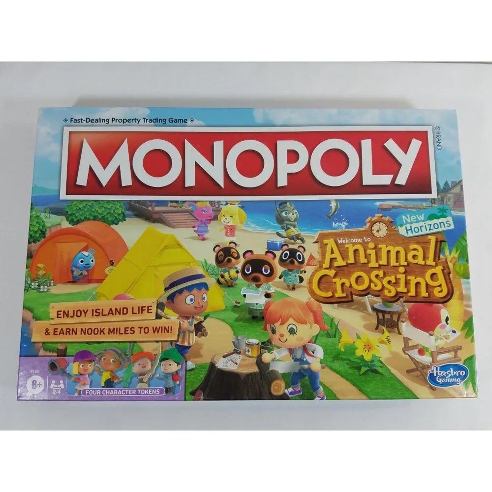 Monopoly Animal Crossing Edition Board Game Kids Video Game Collectible